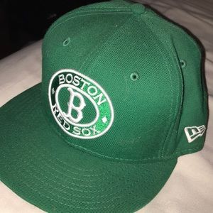 Boston red socks fitted flat cap